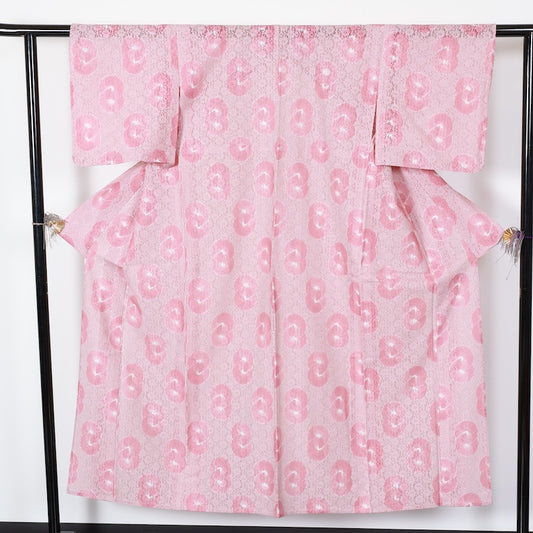 Japanese kimono used <Komon> Msize polyester /T437