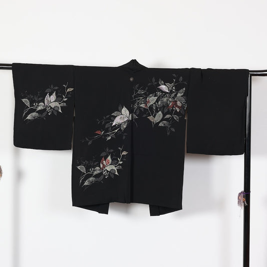 Japanese kimono Jacket (Haori) M-size 100% silk / T468