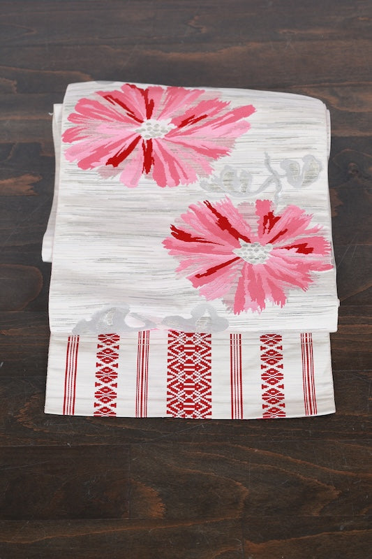 Japanese used sash belt (Nagoya-obi) 100% silk /B902