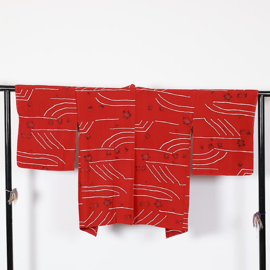 New Unused Japanese kimono Jacket (Haori) M-size 100% silk / T467