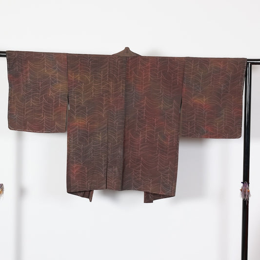 New Unused Japanese kimono Jacket (Haori) M-size 100% silk / T465
