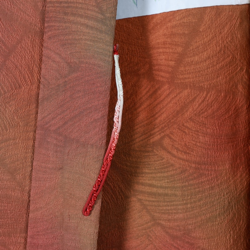 Japanese kimono Jacket (Haori) M-size 100% silk / T452