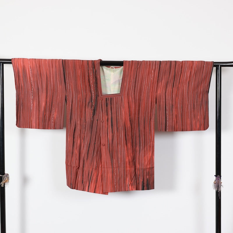 Japanese kimono Coat (Michiyuki) M-size 100% silk / T451