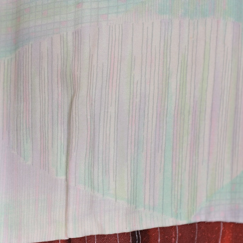 Japanese kimono Coat (Michiyuki) M-size 100% silk / T451