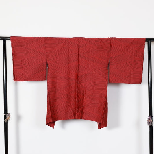 New Unused Japanese kimono Jacket (Haori) M-size 100% silk / T449