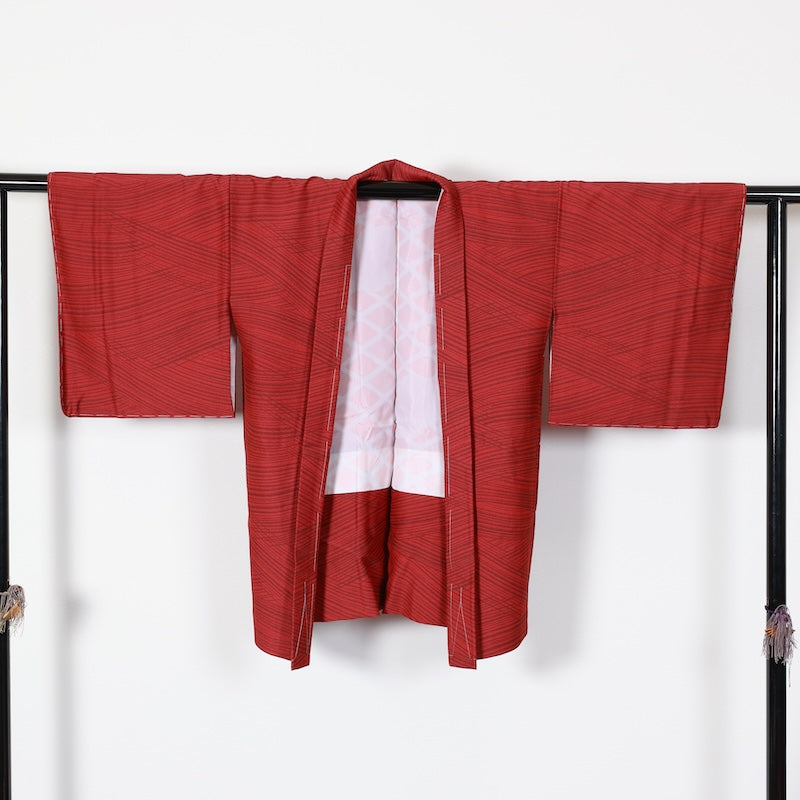 New Unused Japanese kimono Jacket (Haori) M-size 100% silk / T449