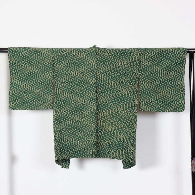 New Unused Japanese kimono Jacket (Haori) M-size polyester / T436