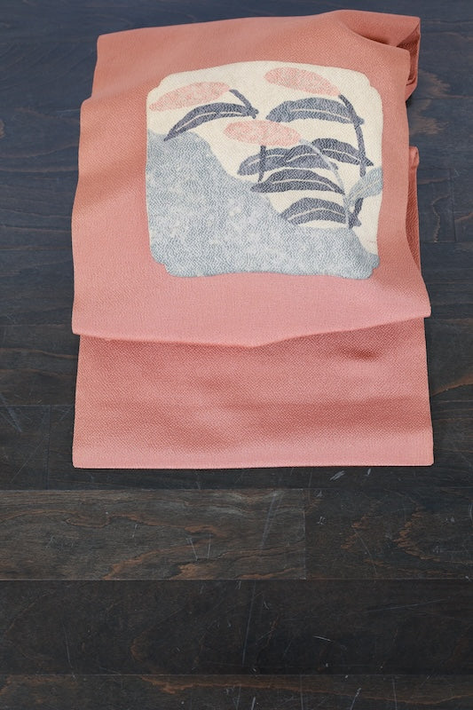 Japanese used sash belt (Nagoya-obi) 100% silk /B891