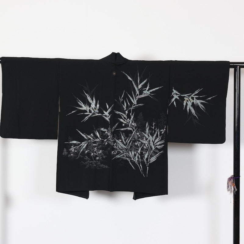Japanese kimono Jacket (Haori) M-size 100% silk / T461
