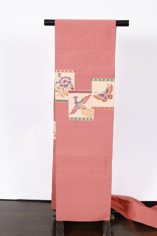 Japanese used sash belt (Nagoya-obi) 100% silk /B890