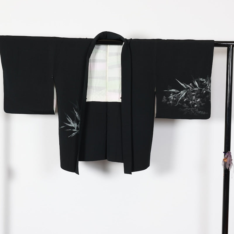 Japanese kimono Jacket (Haori) M-size 100% silk / T461