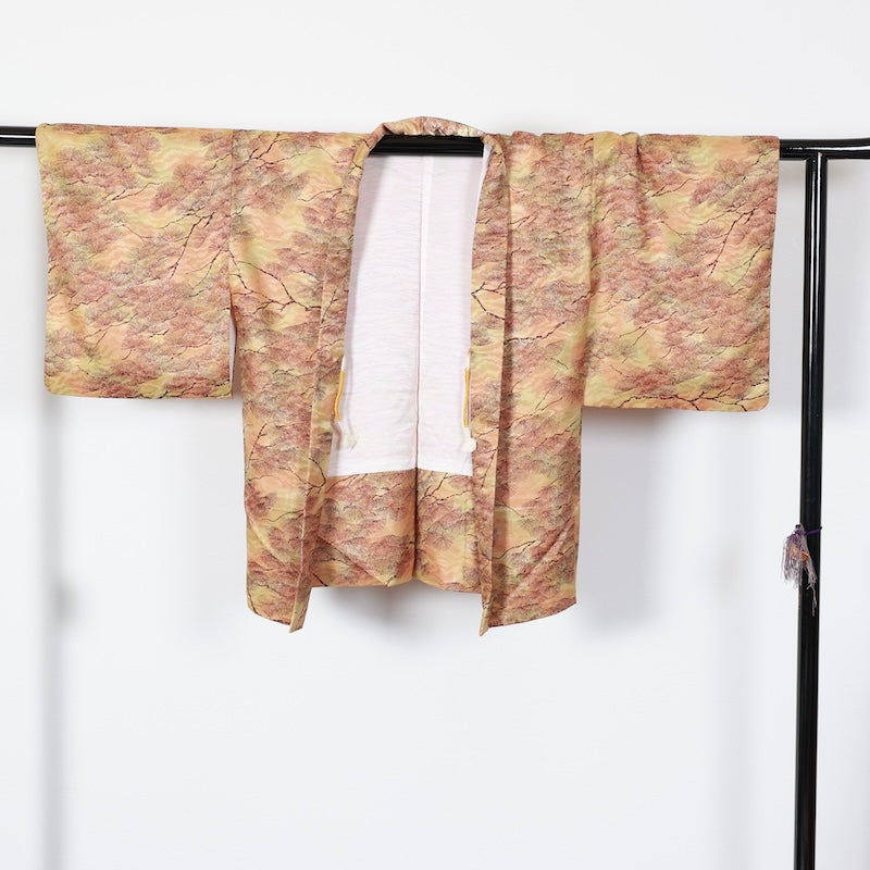Japanese kimono Jacket (Haori) M-size 100% silk / T458