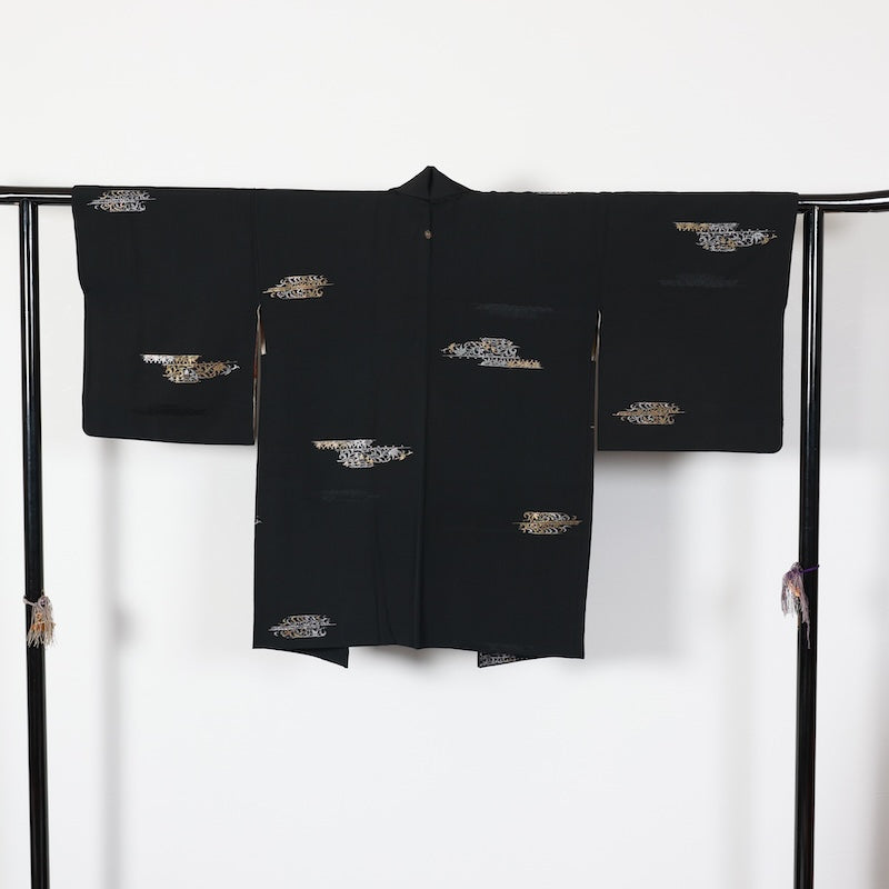 Japanese kimono Jacket (Haori) M-size 100% silk / T456