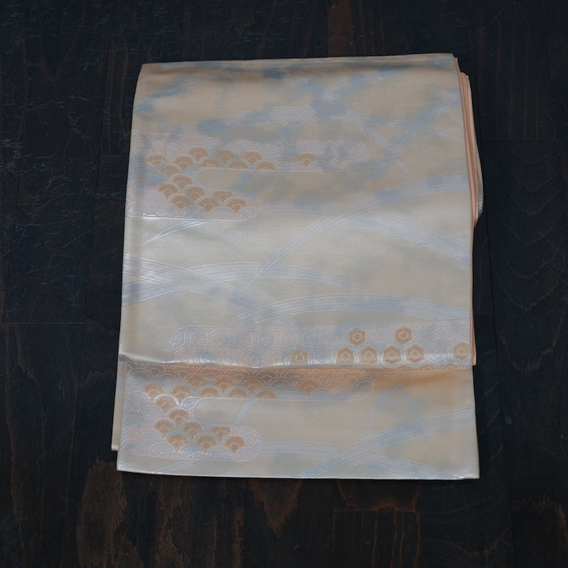 Japanese kimono sash belt (Hukuro-obi) 100% silk / B197