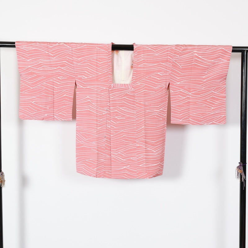 Japanese kimono Coat (Michiyuki) M-size 100% silk / T455