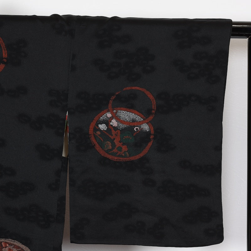 Japanese kimono Jacket (Haori) M-size 100% silk / T454