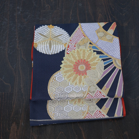 Japanese kimono sash belt (Hukuro-obi) 100% silk / B192