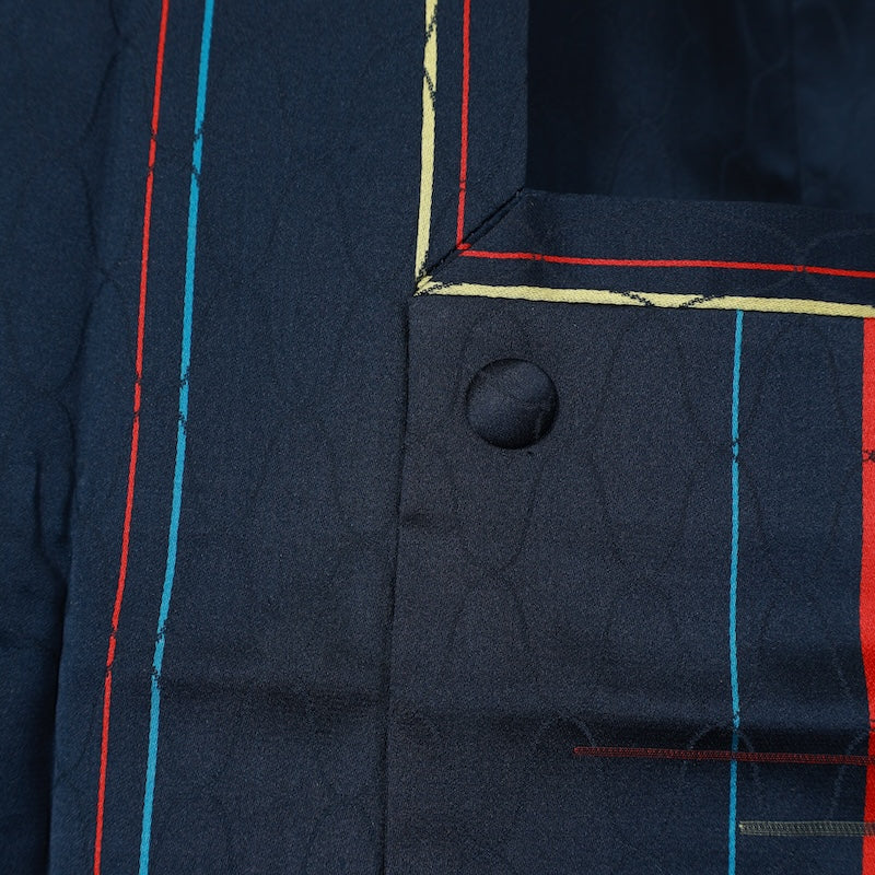 Japanese kimono Coat (rain coat) L-size 100% silk / T453