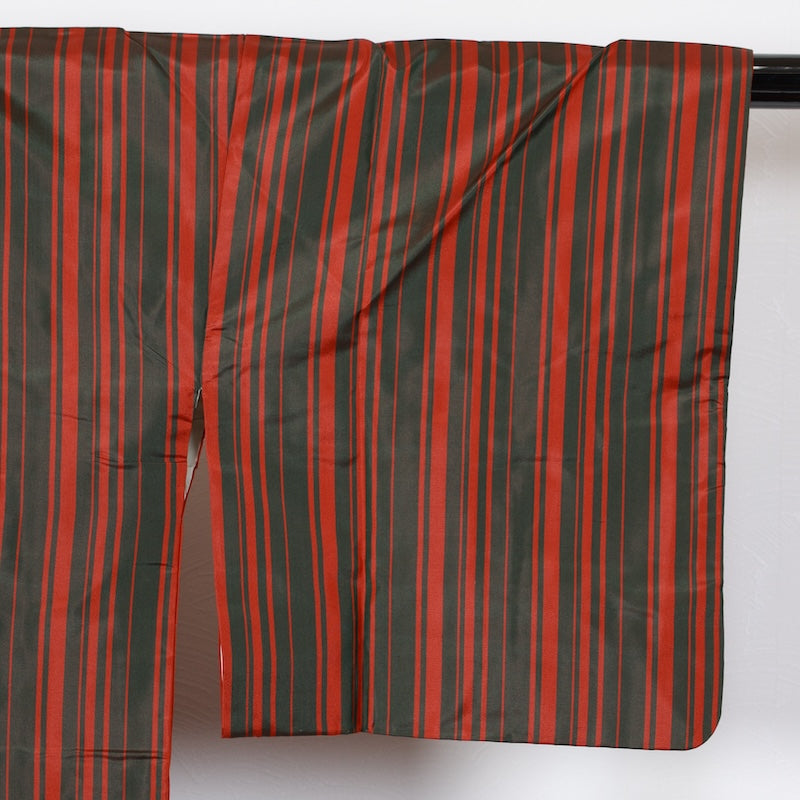 New Unused Japanese kimono <Tsumugi>,Coat 2-piece set Msize silk 100% /T434