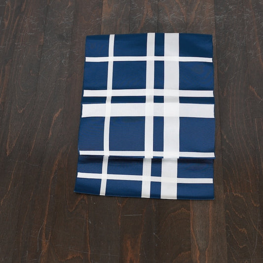 Japanese kimono used sash belt (nagoya obi) polyester / T477