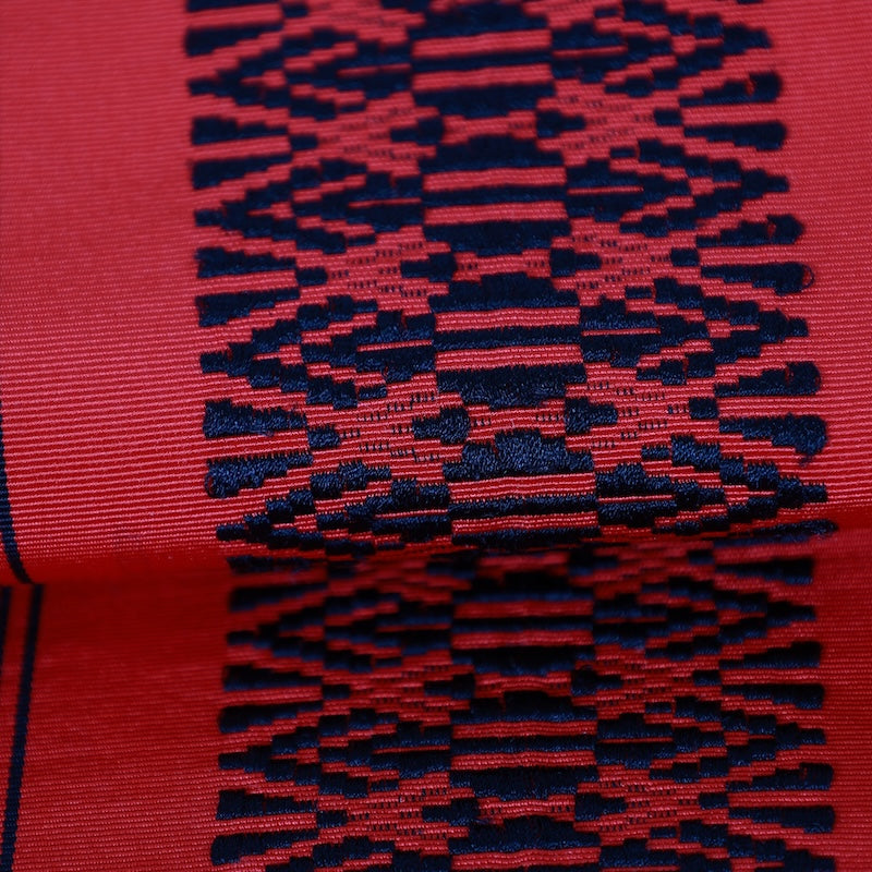 Japanese kimono used sash belt (nagoya obi) polyester / T476