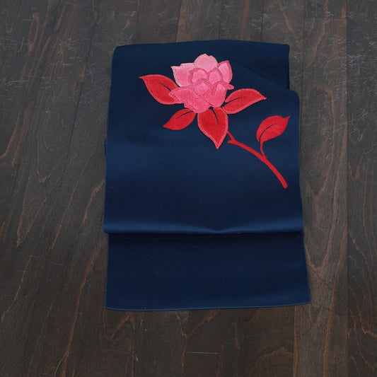 Japanese kimono used sash belt (Nagoya obi) polyester / T472