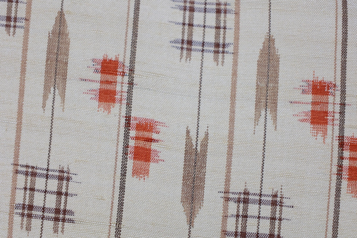 Japanese kimono used <Tsumugi> M-size silk 100% /B846