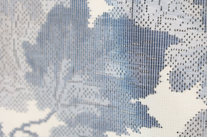Japanese kimono used <Tsumugi> M-size silk 100% /B912