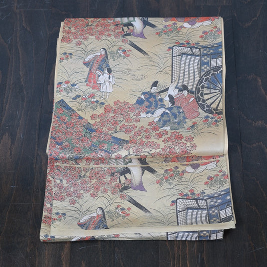 Japanese kimono sash belt (Hukuro-obi) 100% silk / B177