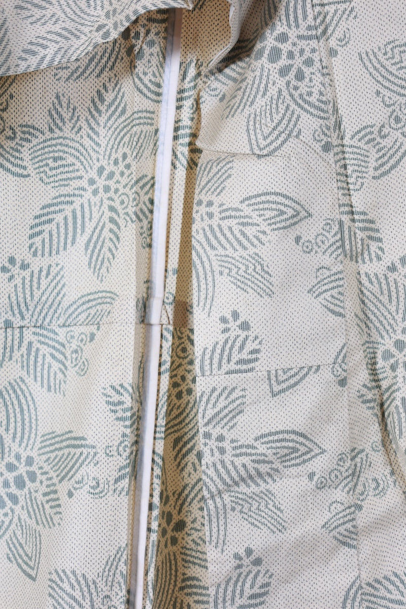 Japanese kimono used <Tsumugi> M-size silk 100% /B941