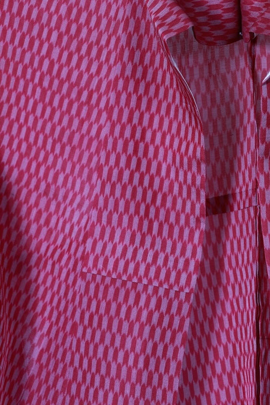 Summer Tsumugi(Japan used kimono silk fabric), Meisen style, purple color, handwoven, R179