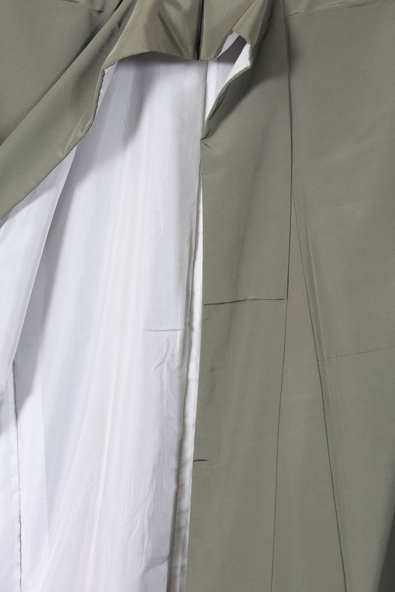 Japanese kimono used <tsumugi> M-size silk 100% /B949