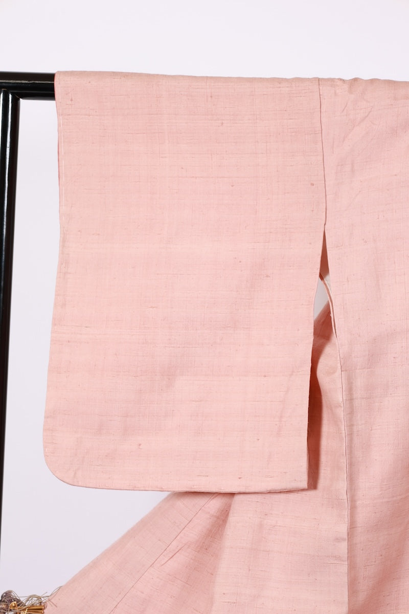 Japanese kimono Unused New <houmongi> L-size silk 100% /B937