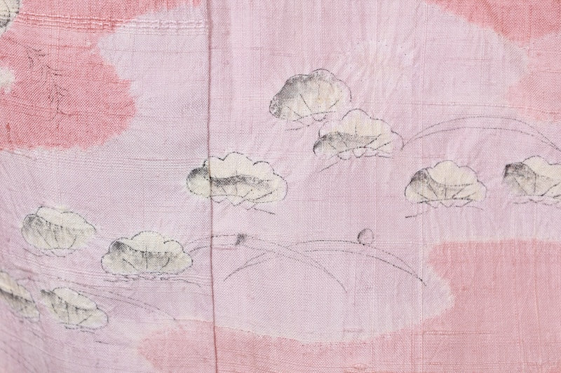 Japanese kimono Unused New <houmongi> L-size silk 100% /B937
