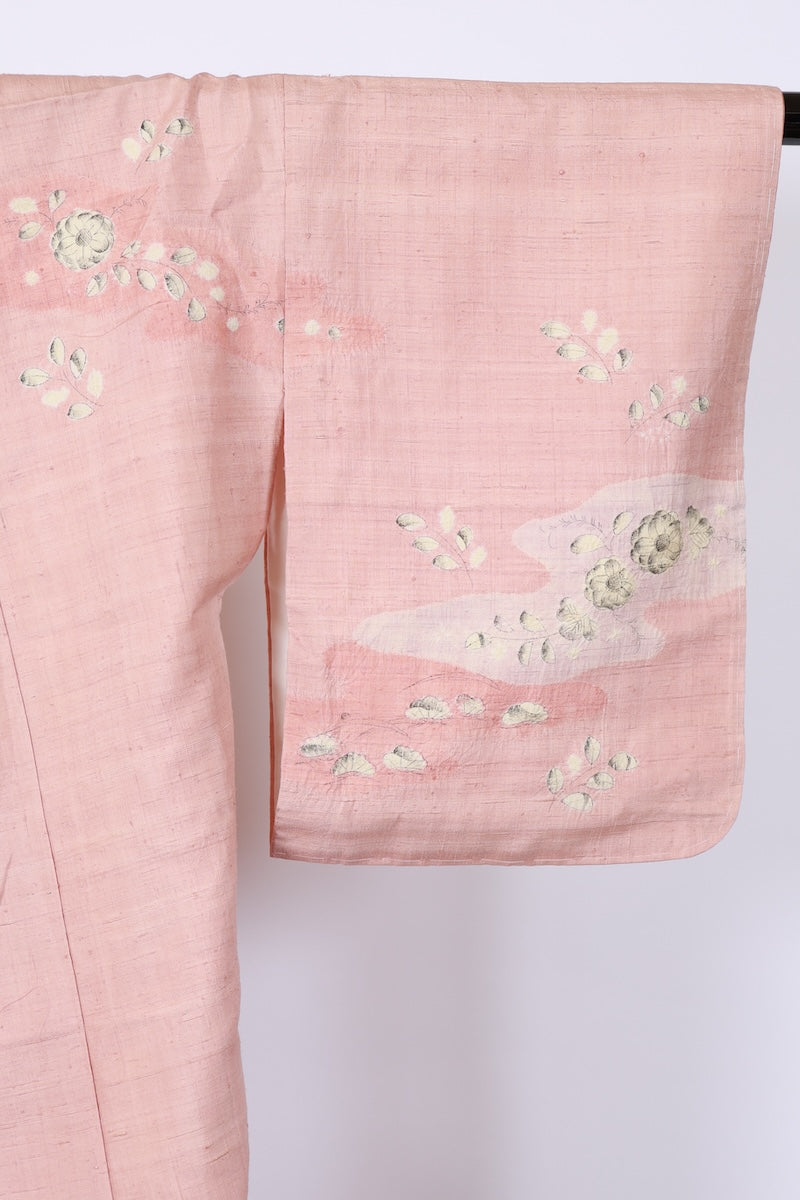 Japanese kimono Unused New <houmongi> L-size silk 100% /B937