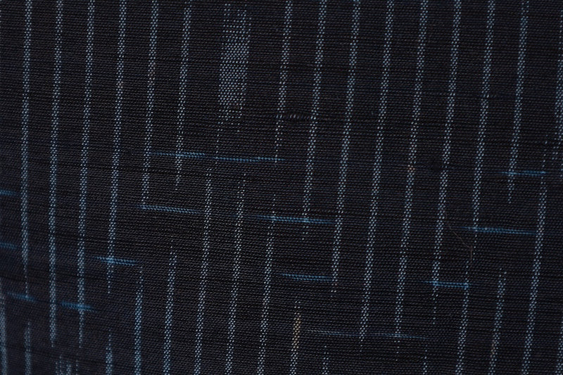 Japanese kimono used <Tsumugi> M-size silk 100% /B930