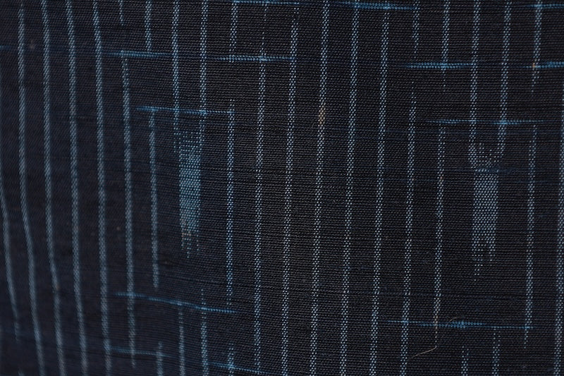Japanese kimono used <Tsumugi> M-size silk 100% /B930