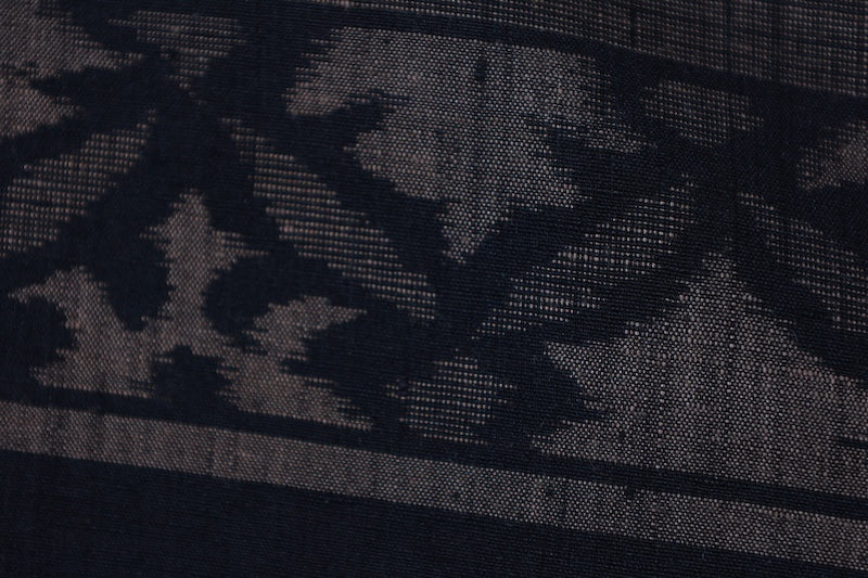 Japanese kimono used <Tsumugi> M-size silk 100% /B921