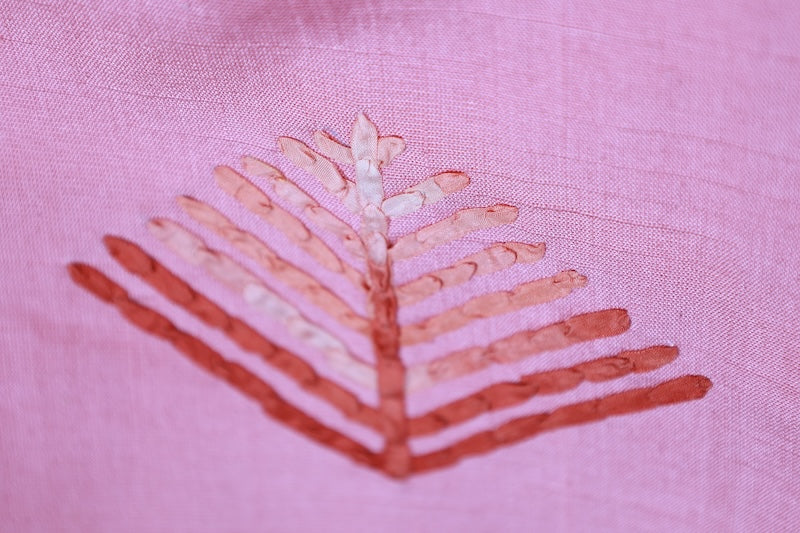 Japanese kimono used <tsukesage> M-size silk 100% /B947