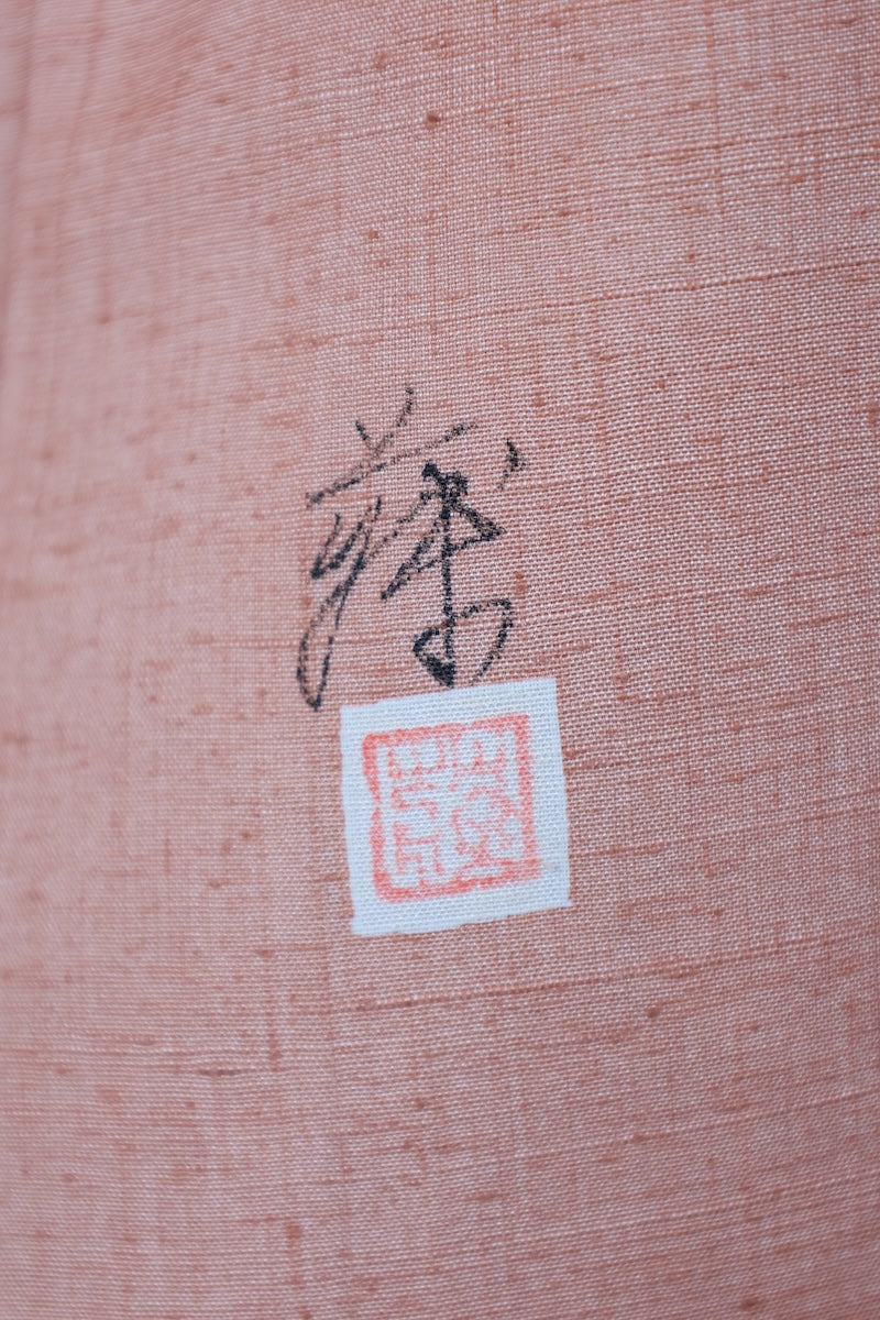 Japanese kimono used <Tsumugi> M-size silk 100% /B920