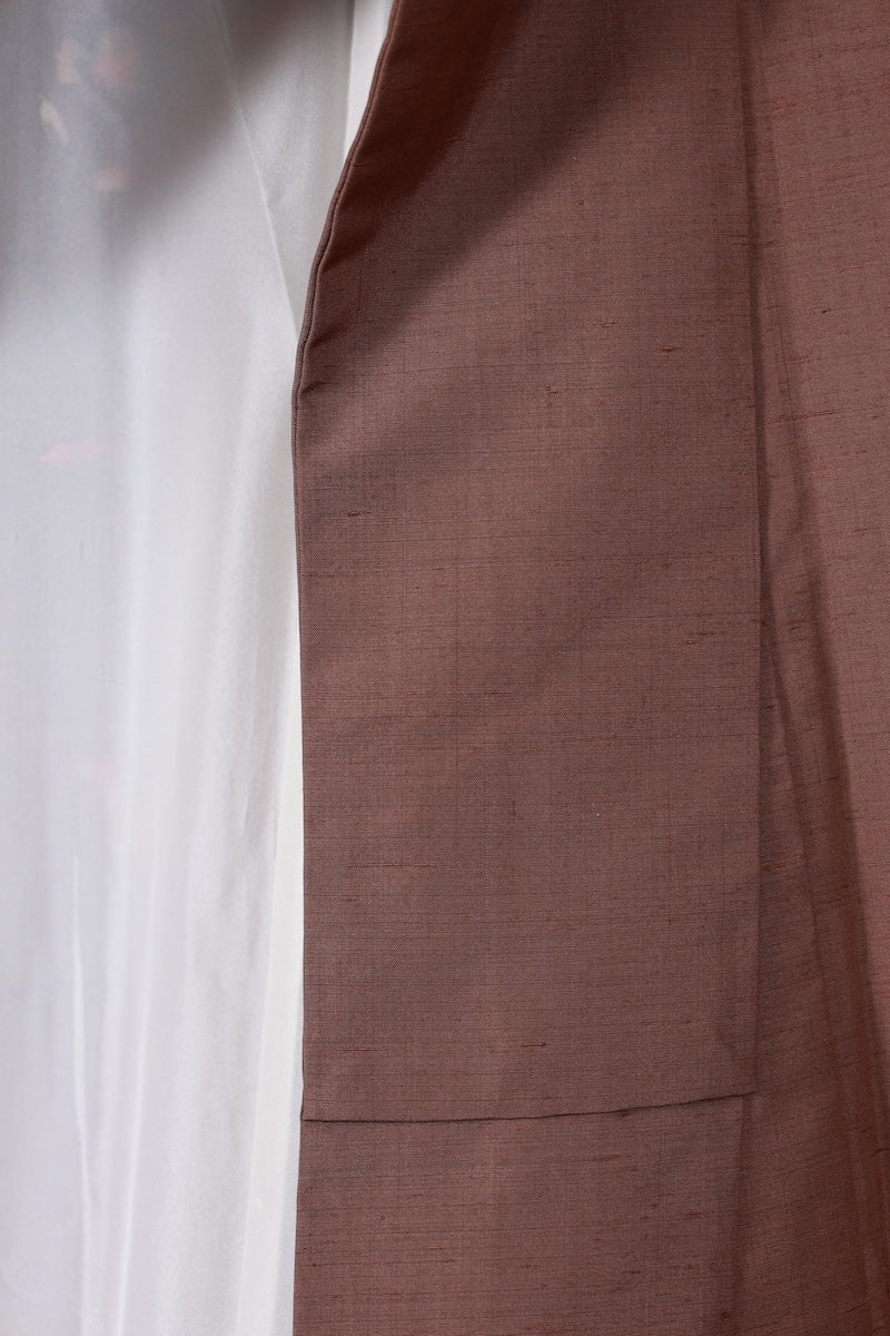 Japanese kimono used <houmongi> M-size silk 100% /B928