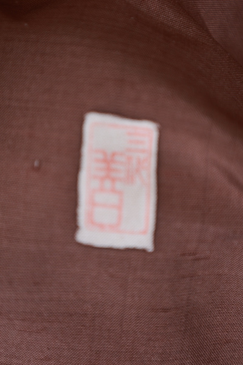 Japanese kimono used <houmongi> M-size silk 100% /B928