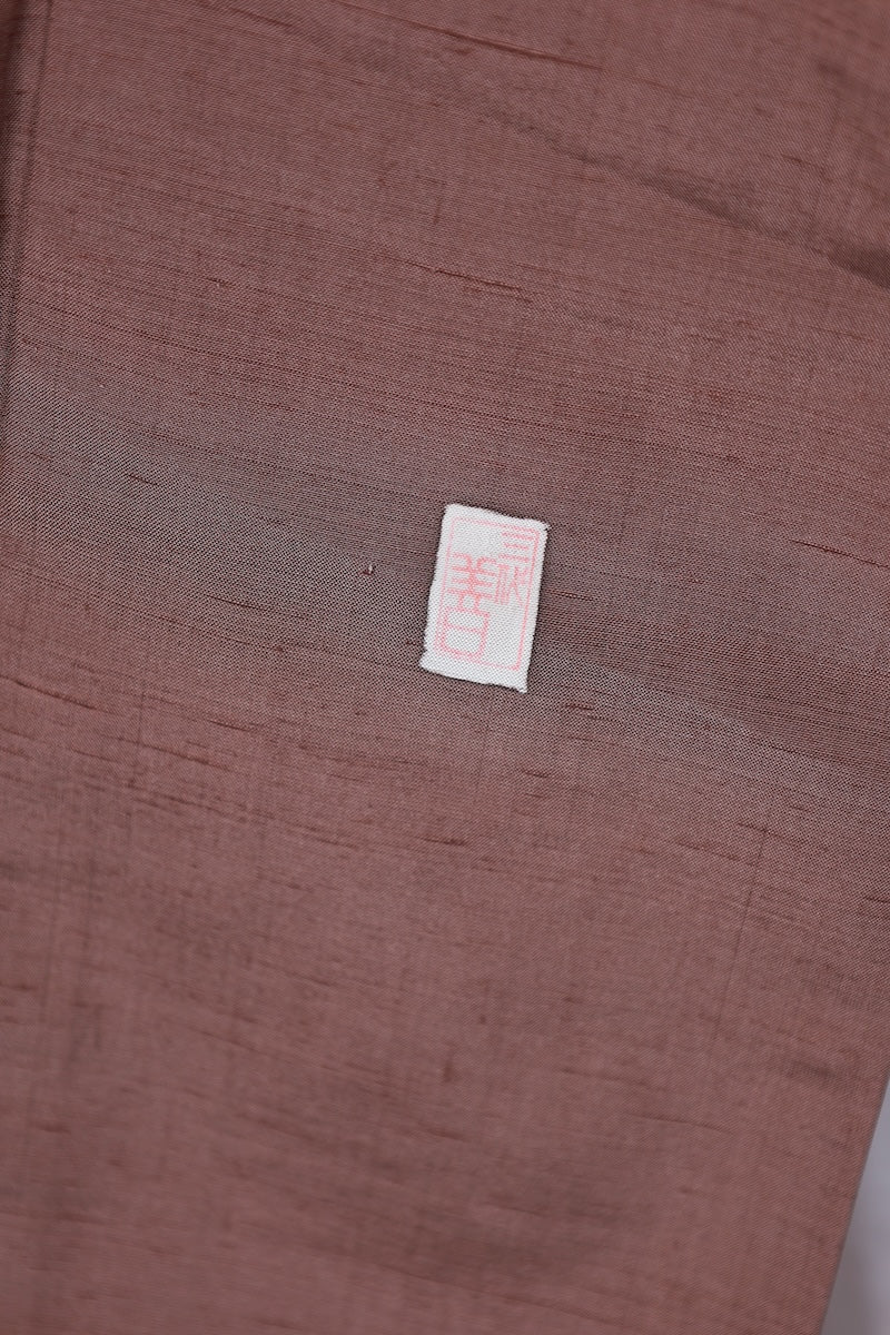 Japanese kimono used <houmongi> M-size silk 100% /B928