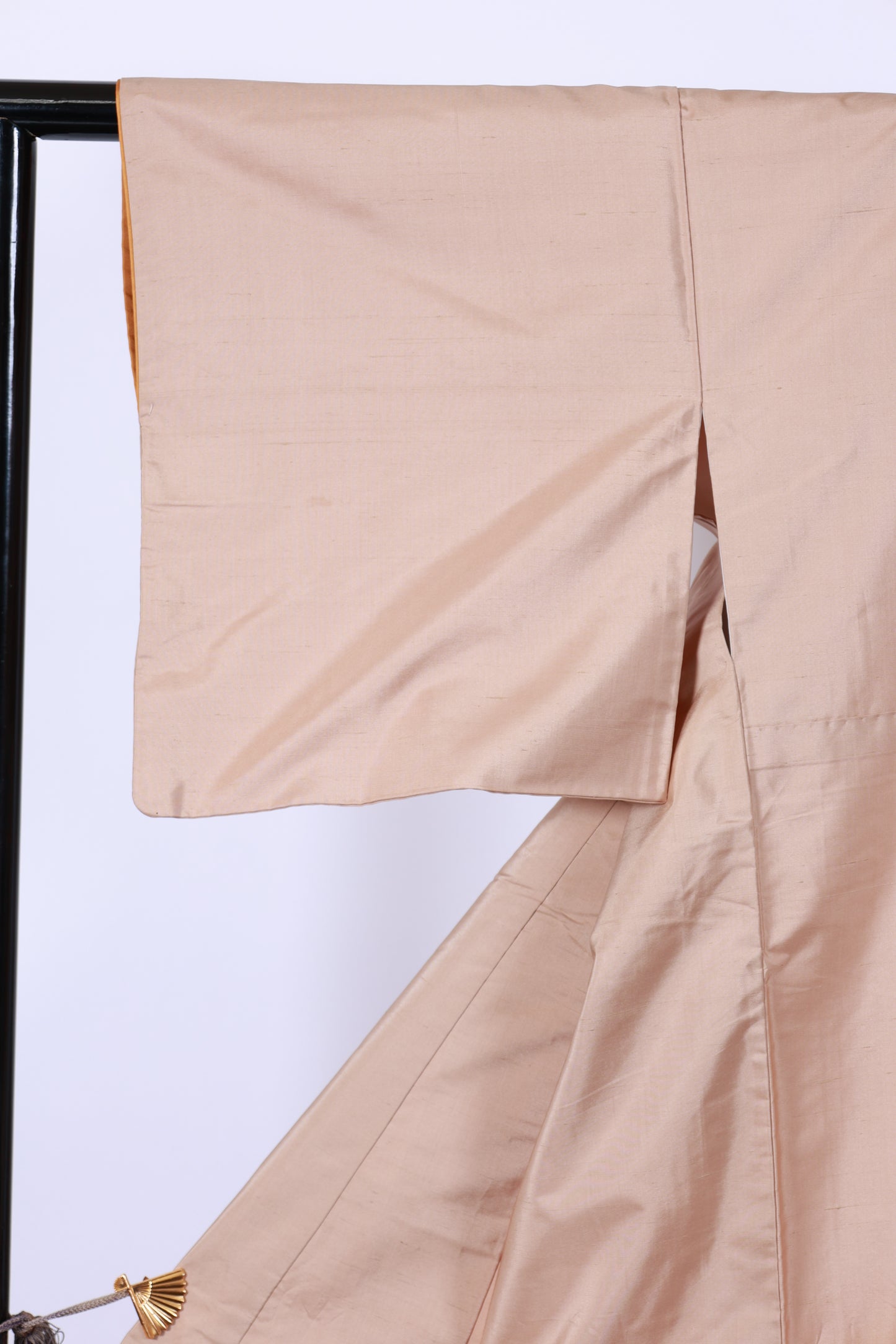 Japanese kimono used <houmongi> M-size silk 100% /B924