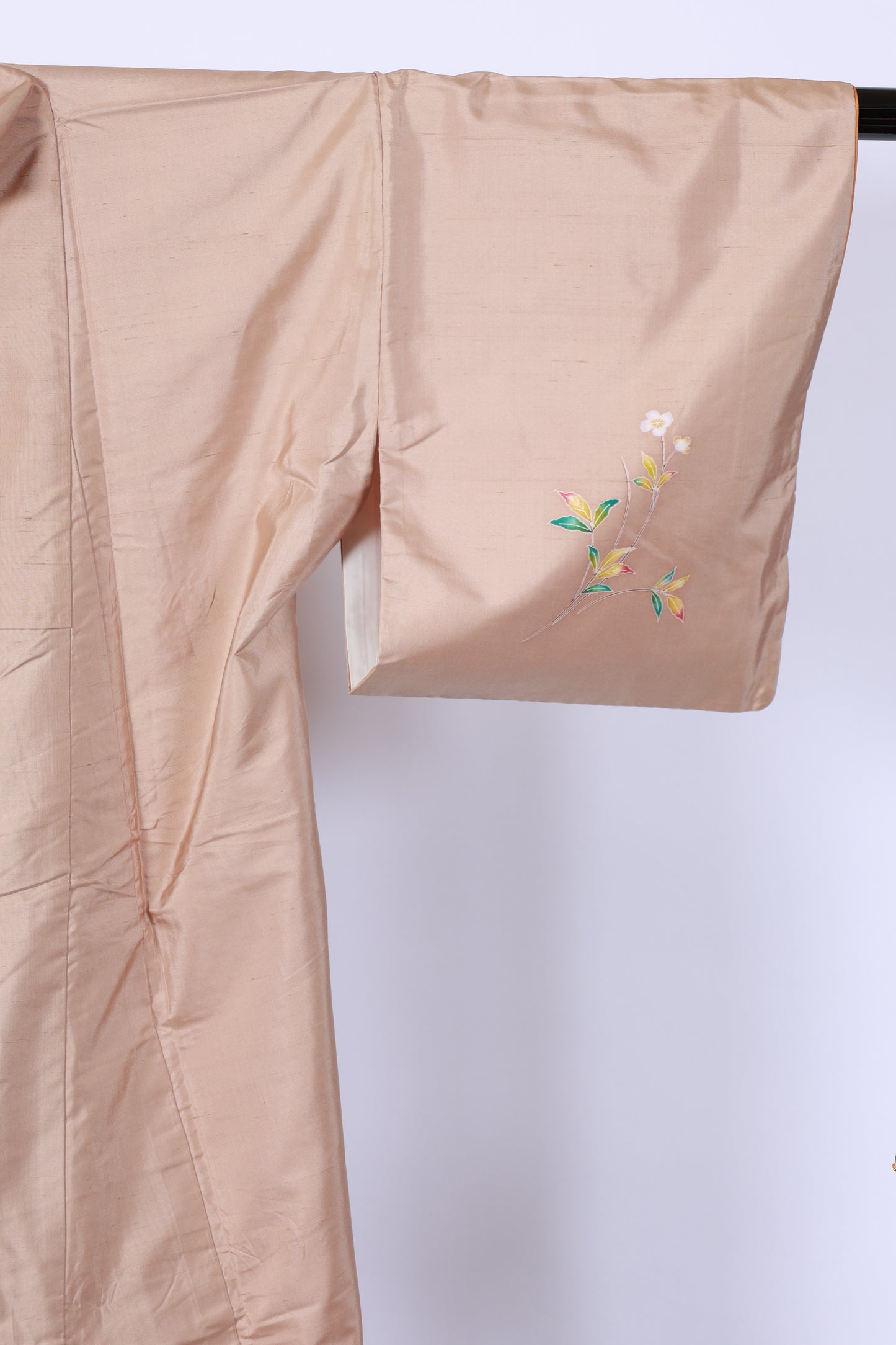 Japanese kimono used <houmongi> M-size silk 100% /B924