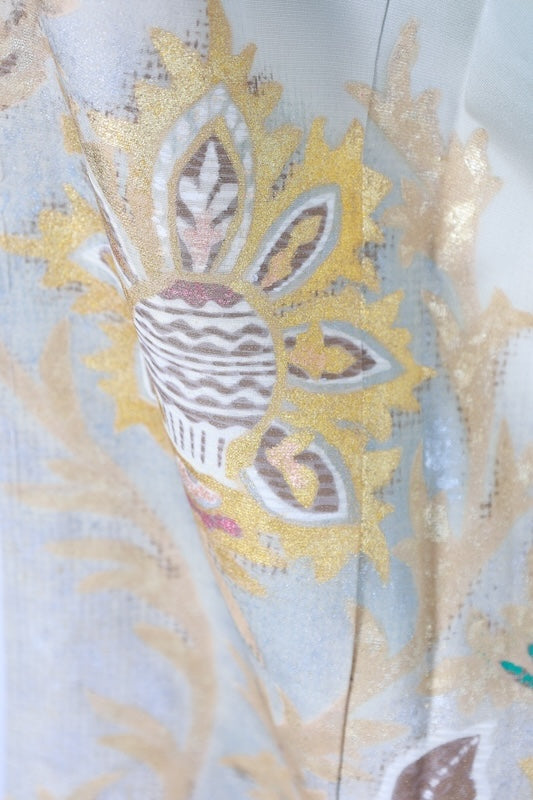 Japanese kimono New(Irotome) M-size 100% silk/K296