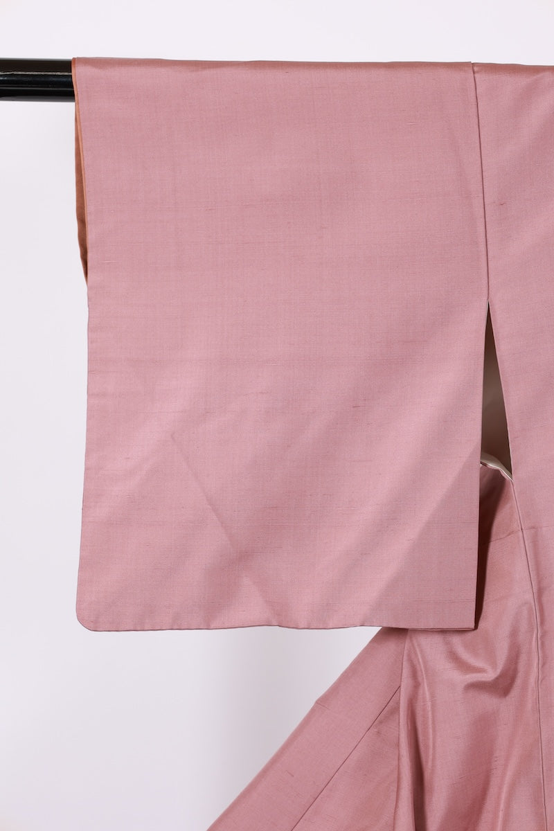 Japanese kimono used <Tsukesage> L-size silk 100% /B922
