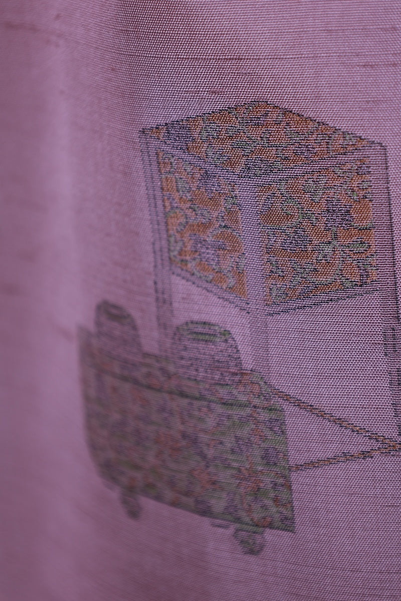 Japanese kimono used <Tsukesage> L-size silk 100% /B922