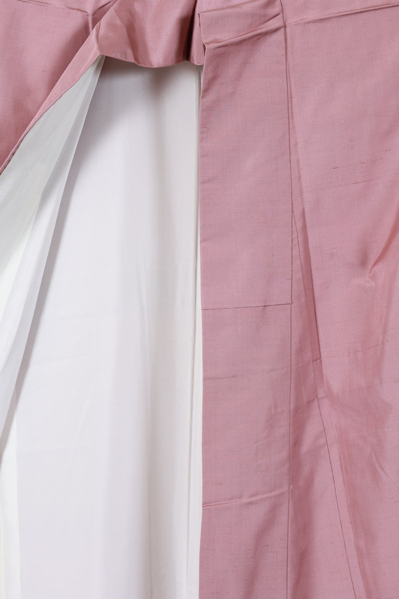 Japanese kimono used <Tsukesage> L-size silk 100% /B922
