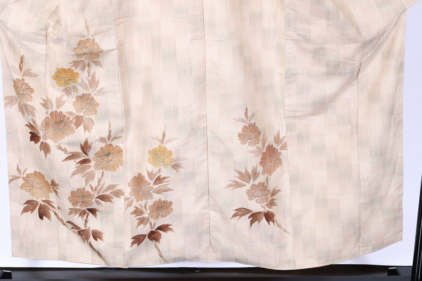 Japanese kimono used <houmongi> M-size silk 100% /B935